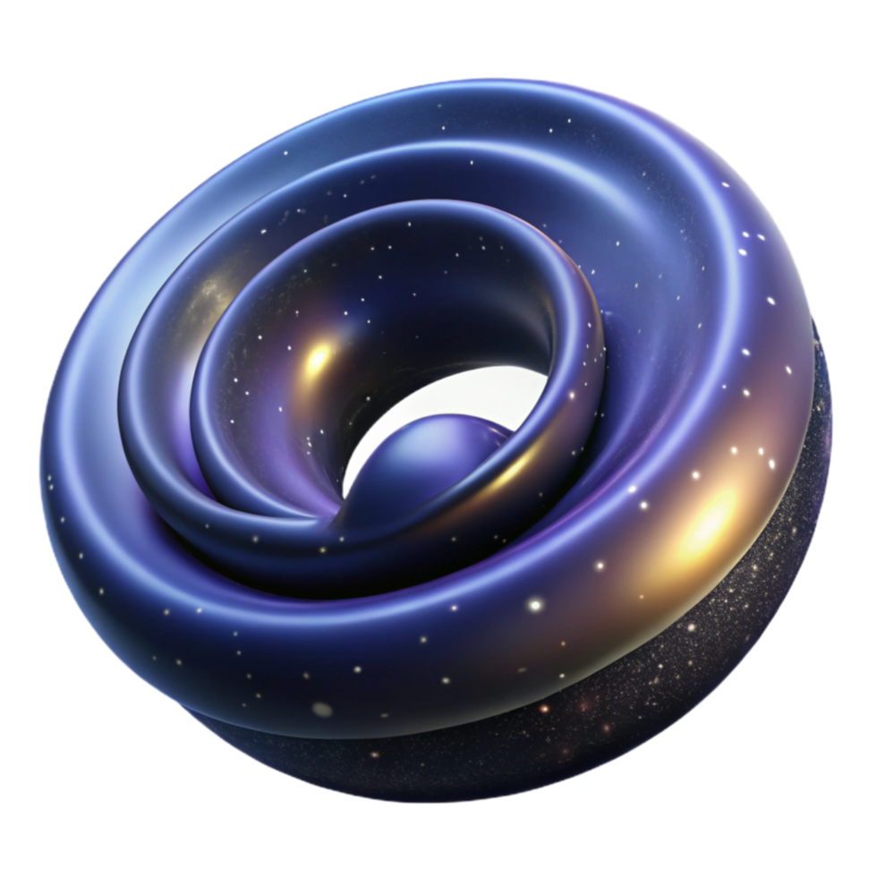 Cosmic Torus A 3D Model of Intertwined Galaxies png