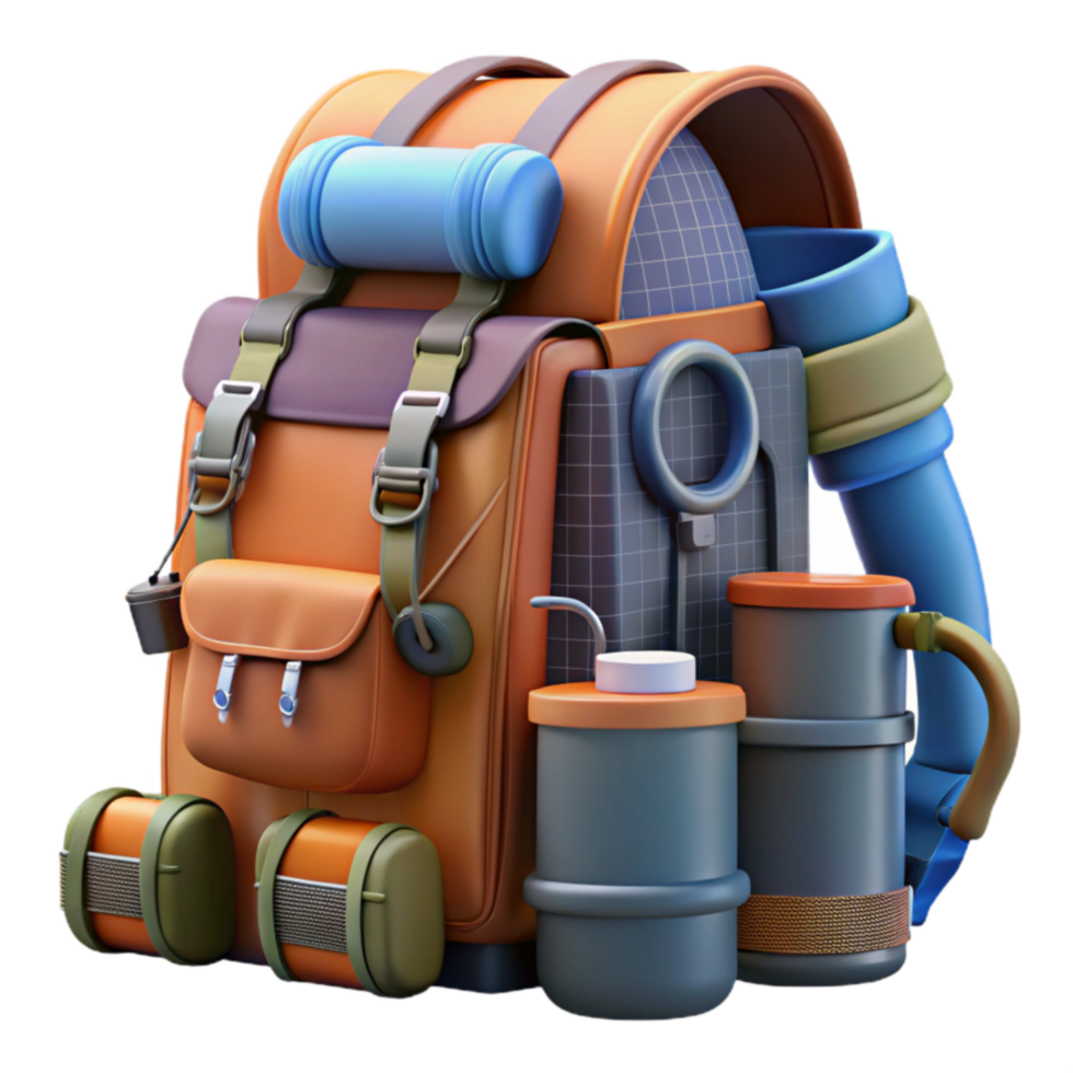 Adventure Backpack Hiking Gear Essentials for Outdoor Exploration png