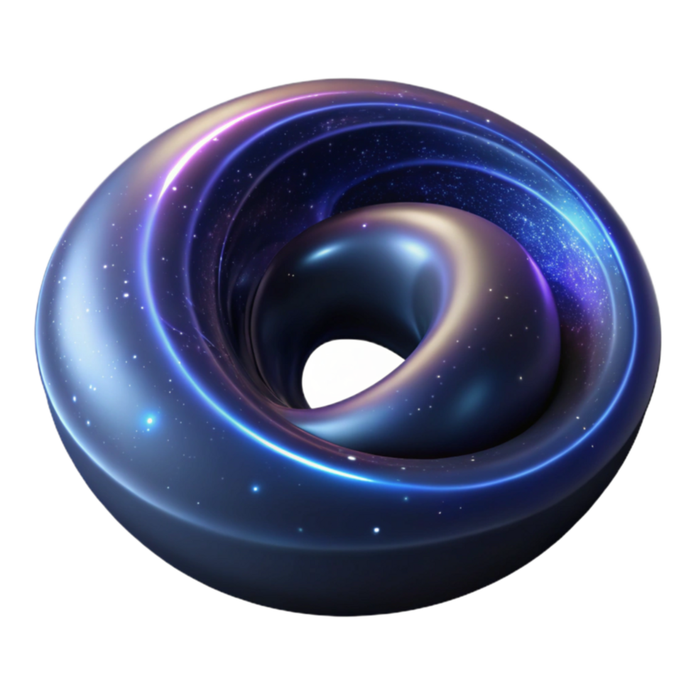 Cosmic Torus A 3D Abstract Nebula png