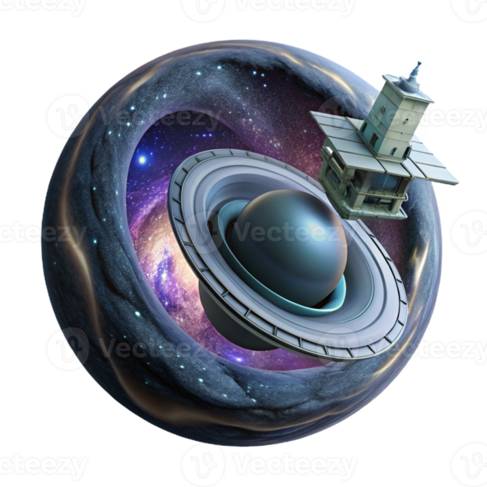 Cosmic Vessel Exploring the Galaxy s Depths png