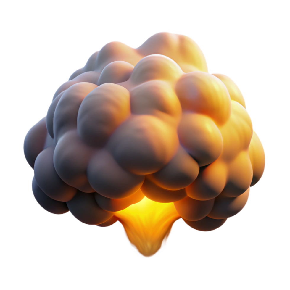 Glowing Bubble Burst Abstract Explosion Image png