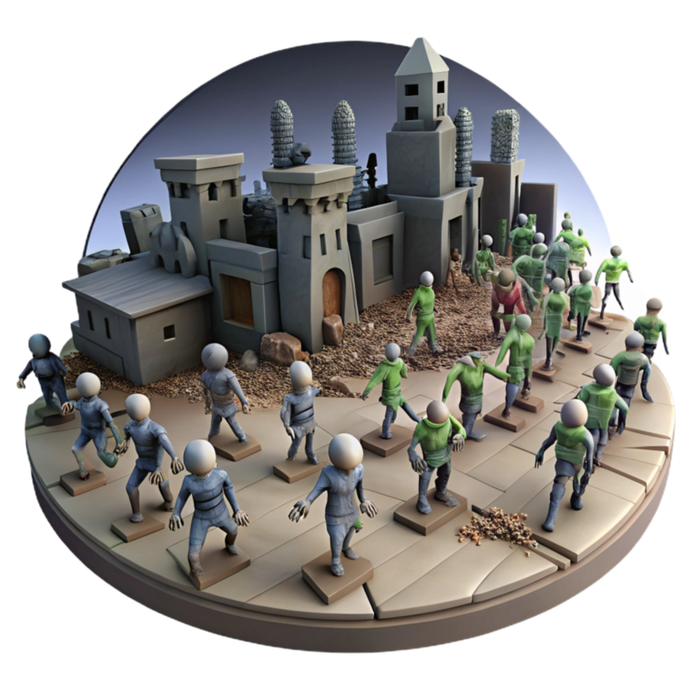 Miniature Wargame Siege of the Ancient City png