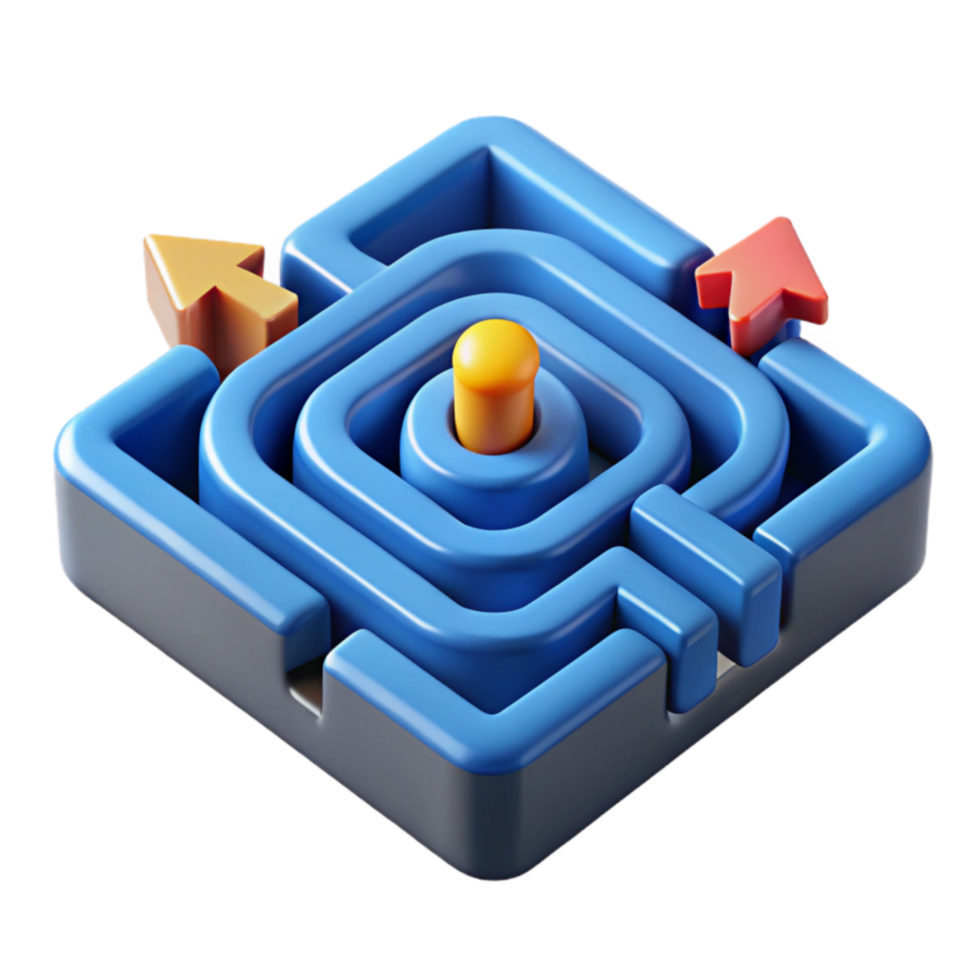 Navigating the Path A Maze Metaphor for Problem Solving png