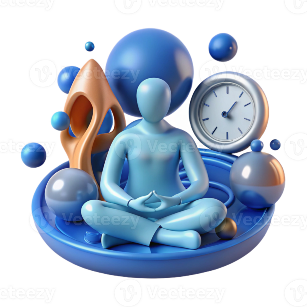 Mindfulness, Meditation, Time Management, and Balance png