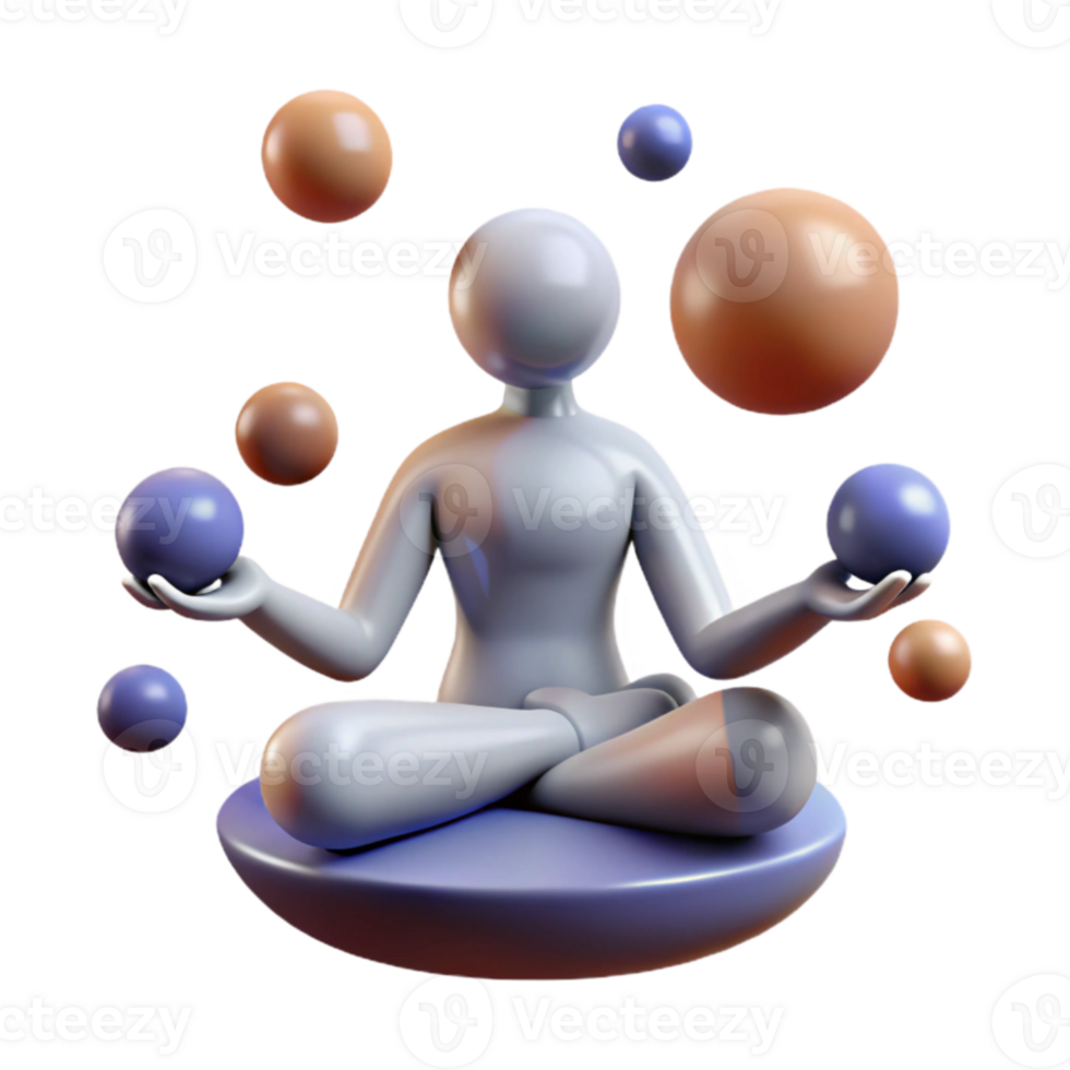 Mindfulness Meditation Juggling Life s Demands png