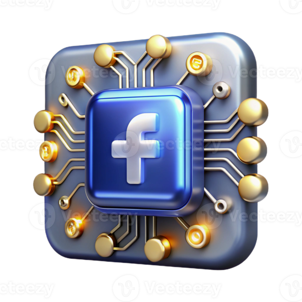Social Media Algorithm Data Processing Connectivity png