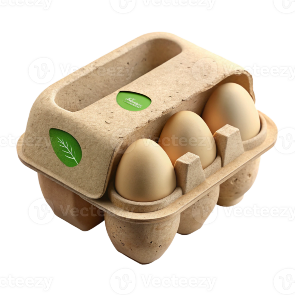 Eco-Friendly Egg Carton Sustainable Packaging for Fresh Eggs png