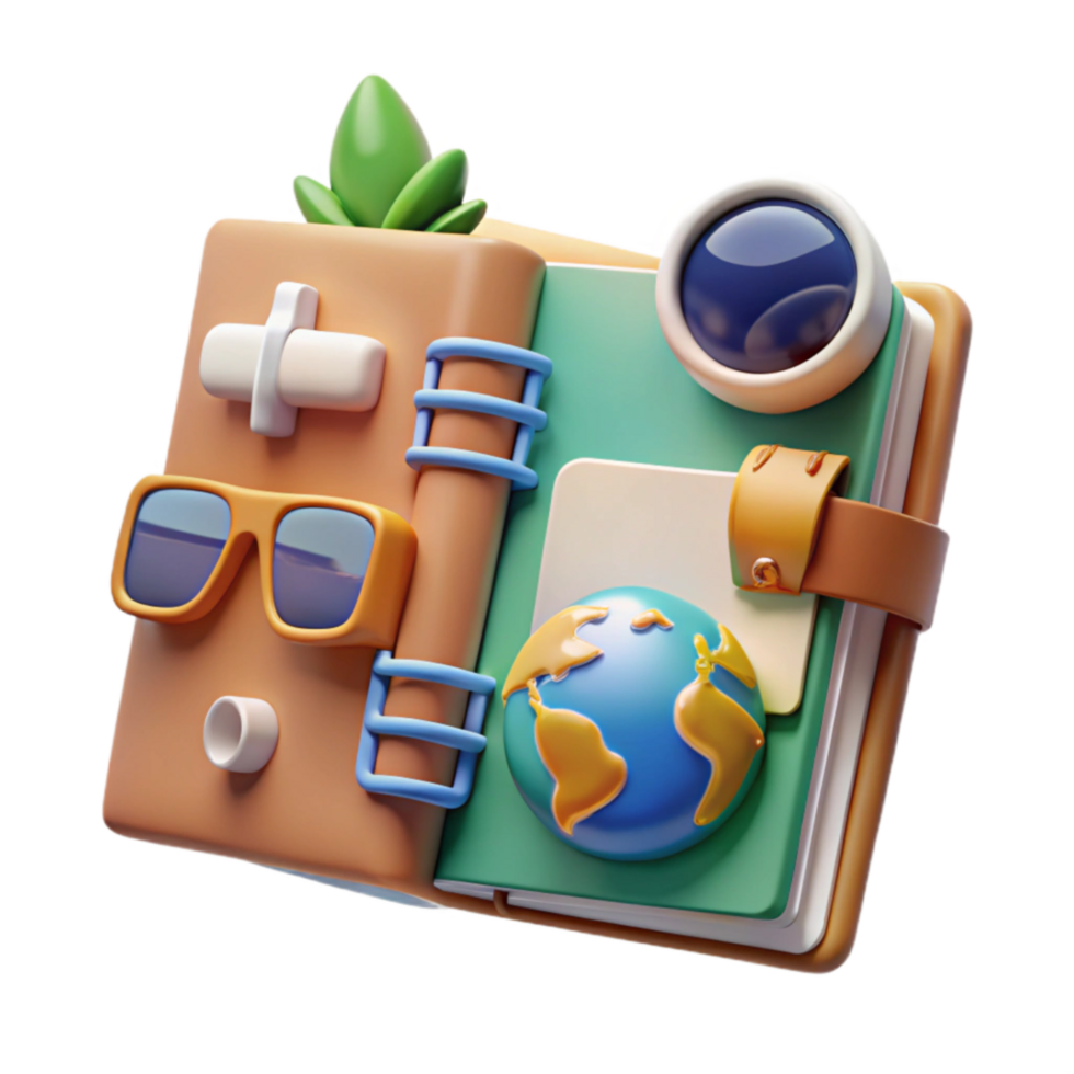 Global Travel Planner Your Adventure Journal png