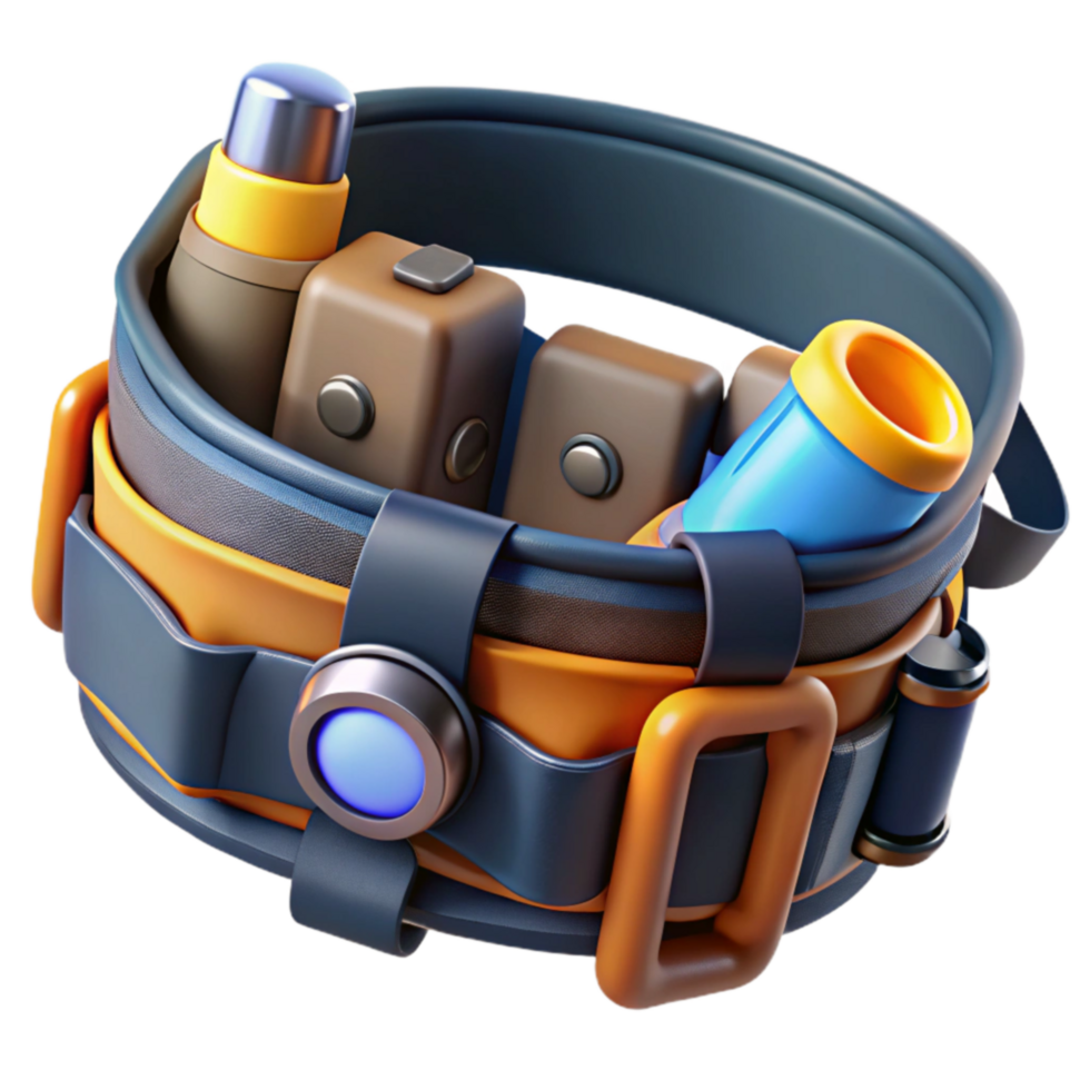 Futuristic Utility Belt Gadgets and Gear png