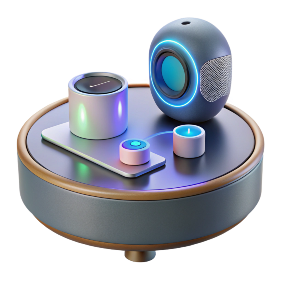 Smart Home Setup Wireless Speaker, Smart Lighting, Controls png