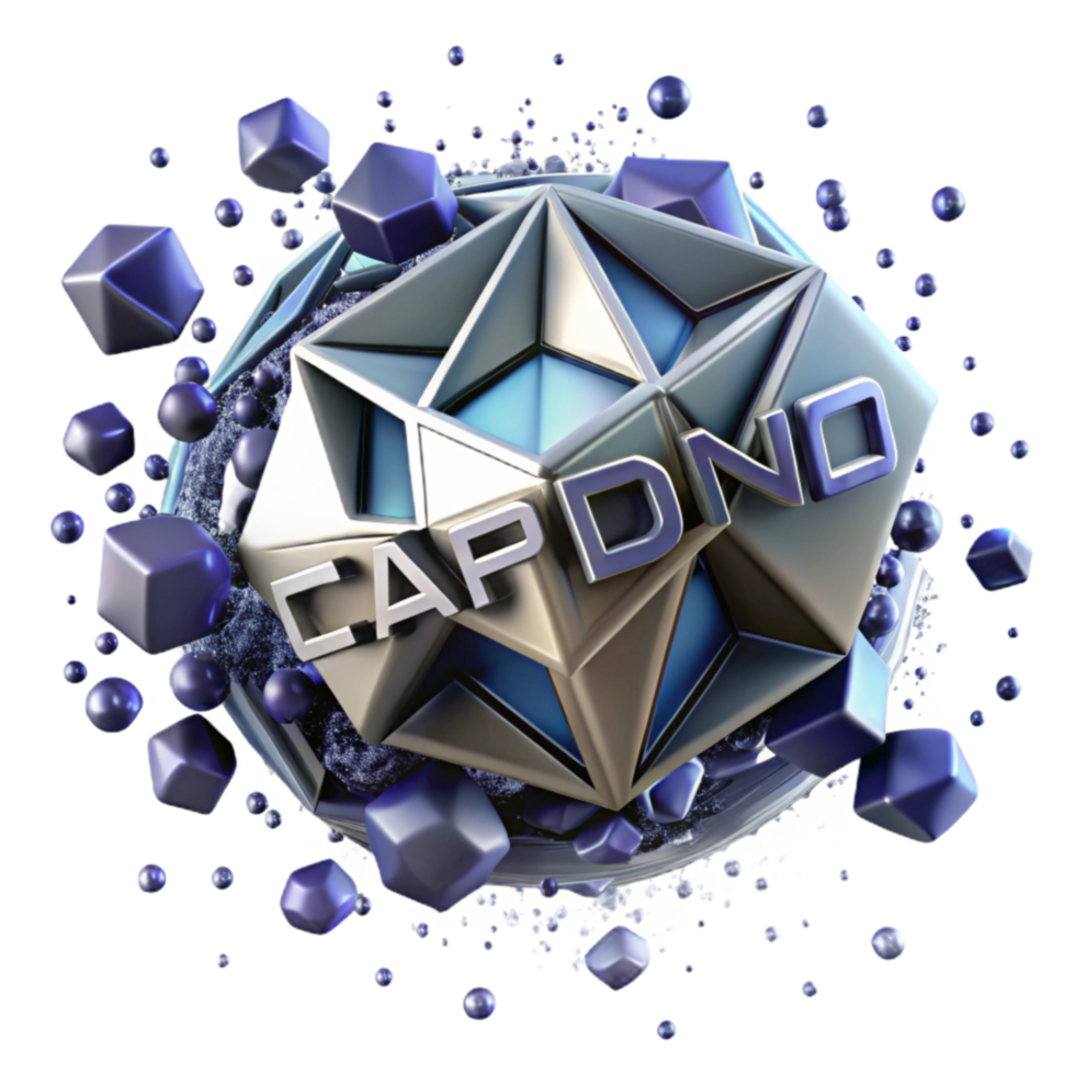 Abstract Geometric Structure 3D Model with Cubes and Spheres png