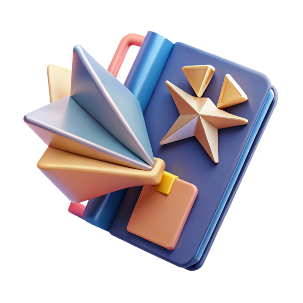 Award Winning Notebook Creative Design 3D Model png