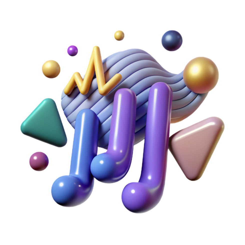 Abstract 3D Shapes, Colorful Design, Playful Geometry png