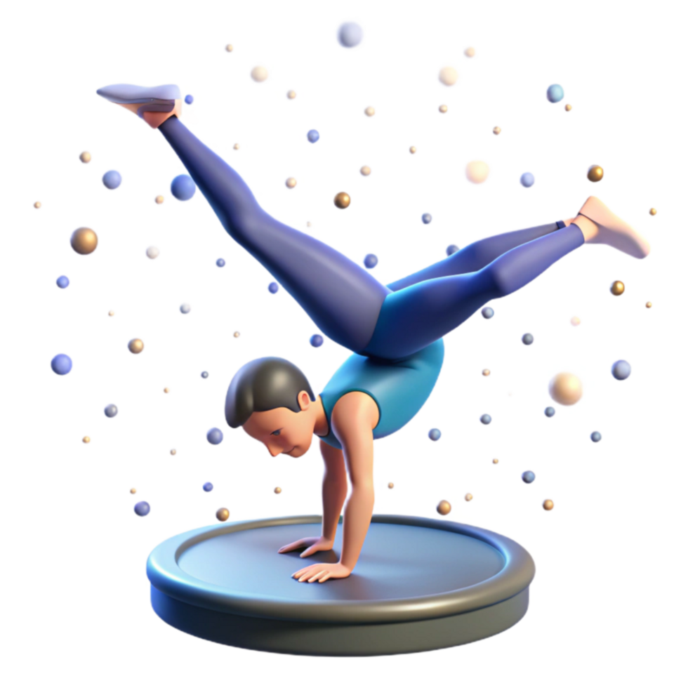 Gymnast s Handstand Dynamic Pose, Athletic Skill, Body Strength, Flexible Exercise, Fitness Training, Acrobatics, Sport, Physical Activity, Balance, Gymnastics png
