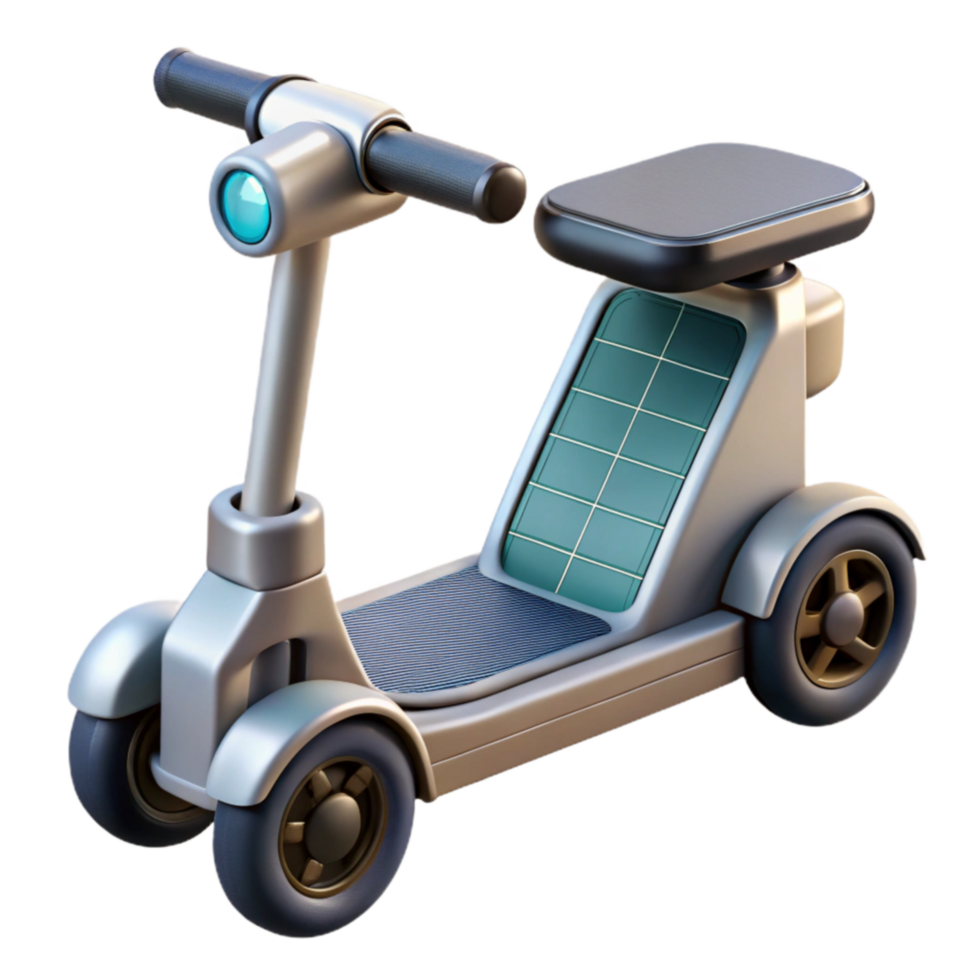 Solar-Powered Scooter Eco-Friendly Personal Transport png