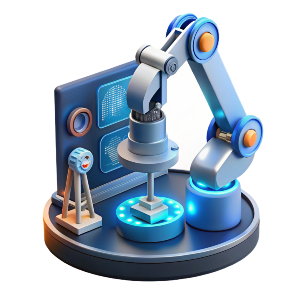 Automated Precision Manufacturing Robotic Arm Control System png