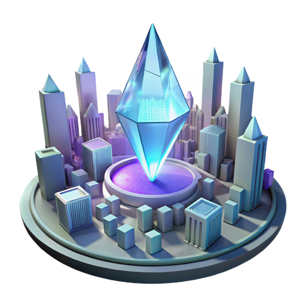 Crystal City A Futuristic Metropolis Powered by Innovation png