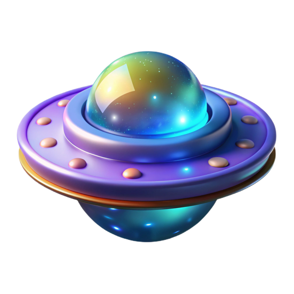 Cosmic Craft A 3D Render of a Futuristic Spaceship png
