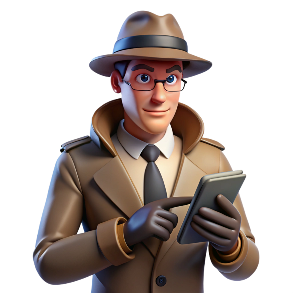 Sleuth in the City A Digital Animated Detective's Digital Case Files png