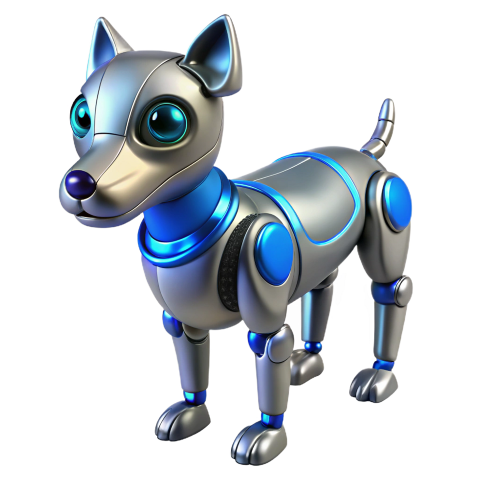 Futuristic Robotic Canine A Digital Model of a Mechanical Dog png