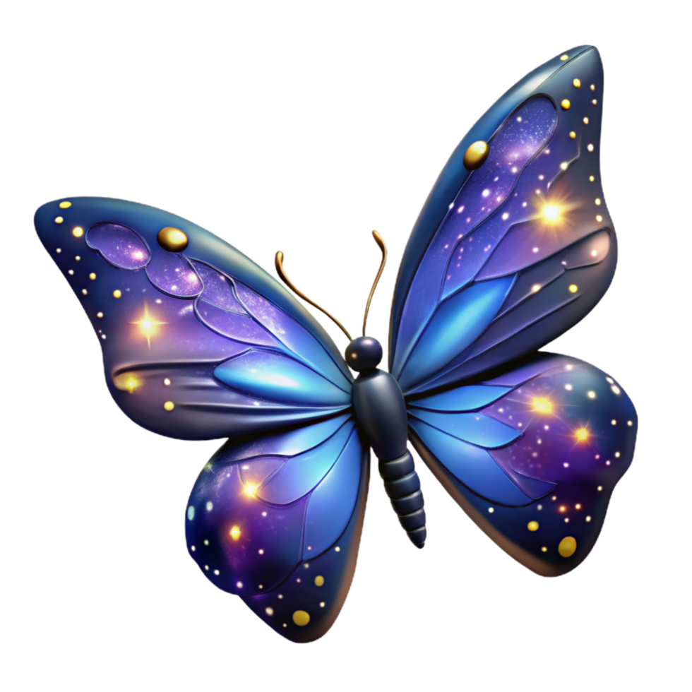 Celestial Butterfly A Galaxy in its Wings png