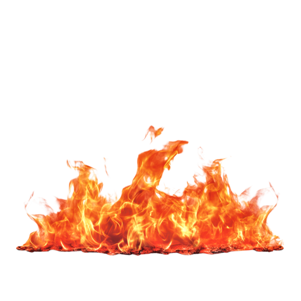 Vibrant Flames Rising Up with Intense Heat and Bright Colors png