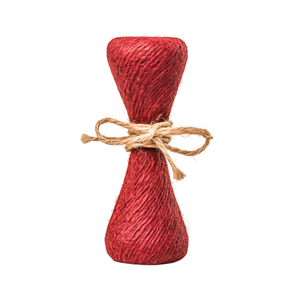 Rustic Red Twine Without Labels on a Simple png