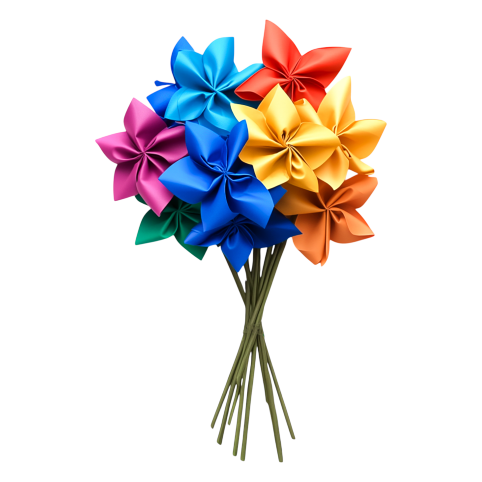 Colorful Pinwheels in Various Bright Shades Displayed Together png