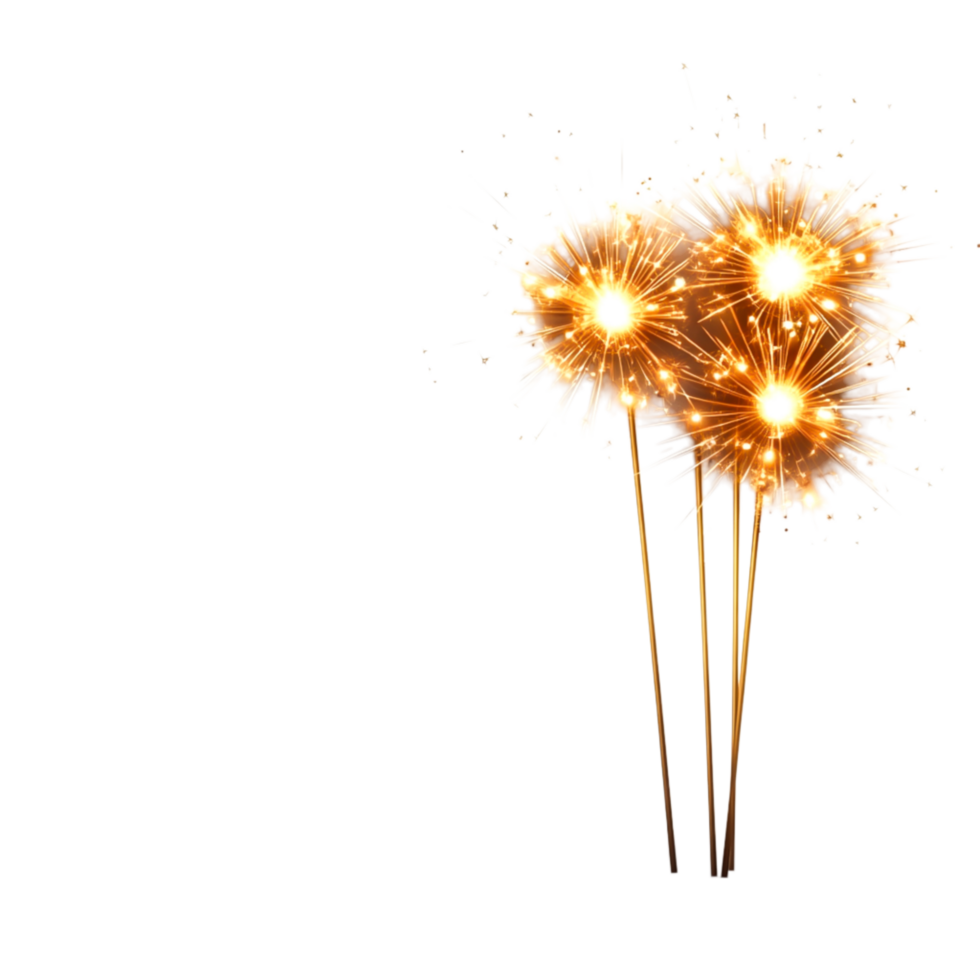 Festive Fireworks Display with Bright Bursts of Light in Night Sky png
