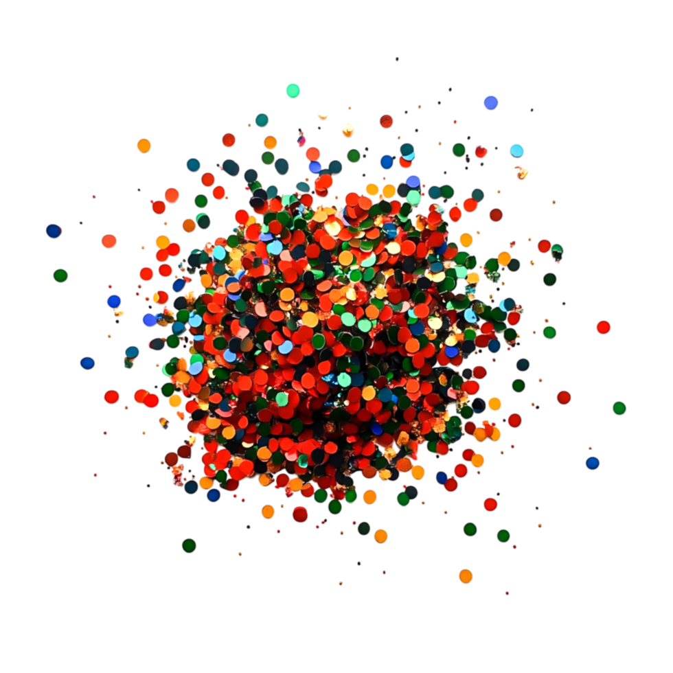Colorful Abstract Composition with Random Dots on Dark Background png