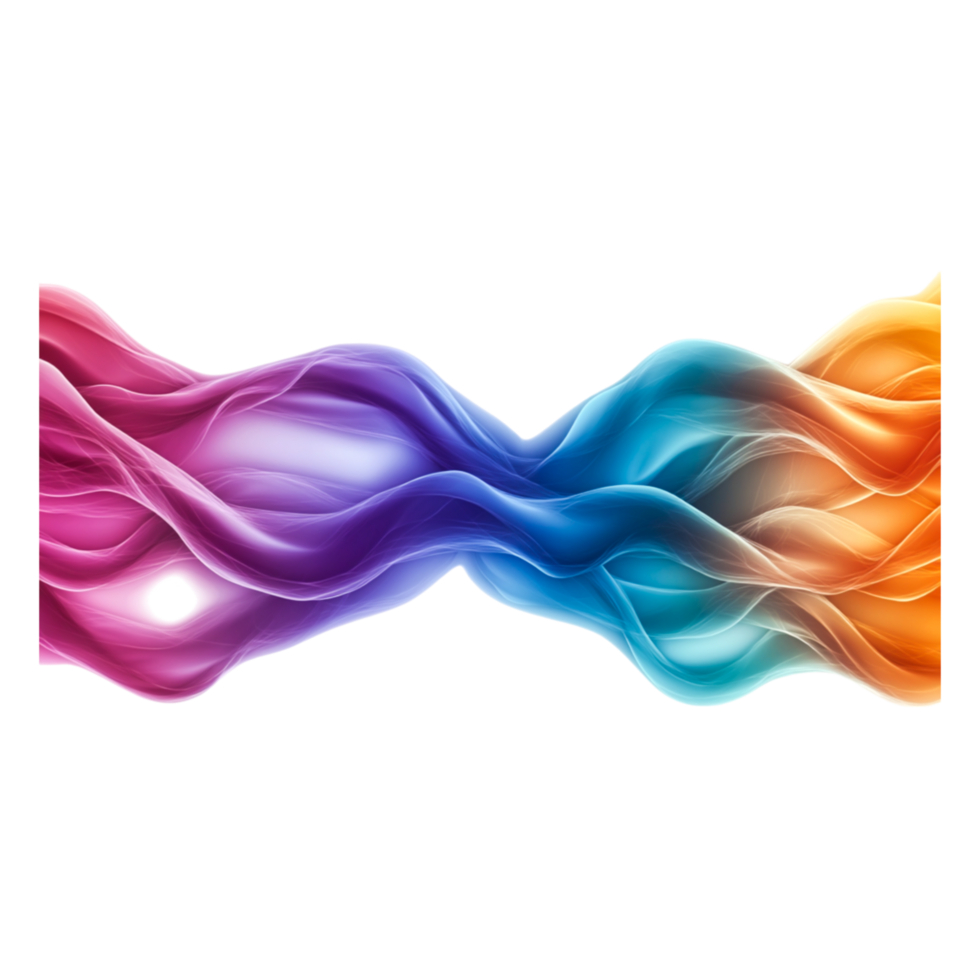 Colorful Flowing Waves Abstract Background for Creative Designs png