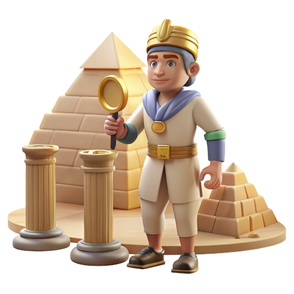 Ancient Civilization Explorer Pyramids, Columns, and Archaeology png