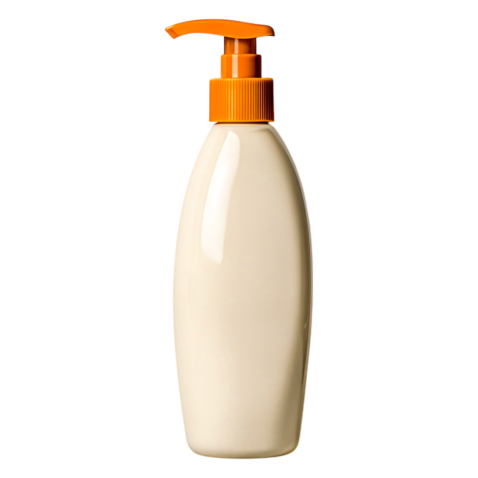Creamy Lotion Bottle with Pump Cap for Skin Care Products png