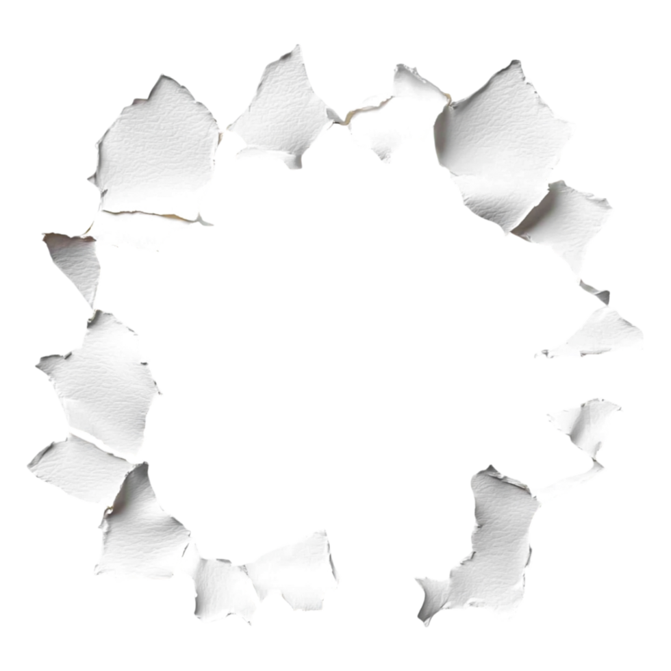 Torn Paper Background with Irregular Edges for Creative Design png