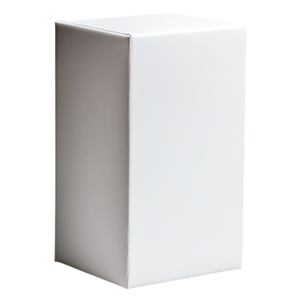 Minimalist White Box on Isolated Background for Product Display png