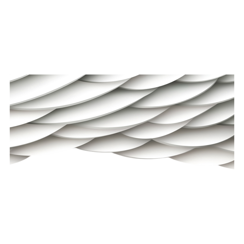 Abstract White Waves Background with Layered Curves Texture Design png