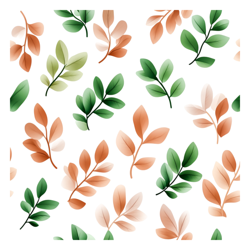 Elegant Leaf Pattern on Black Background for Modern Decor png
