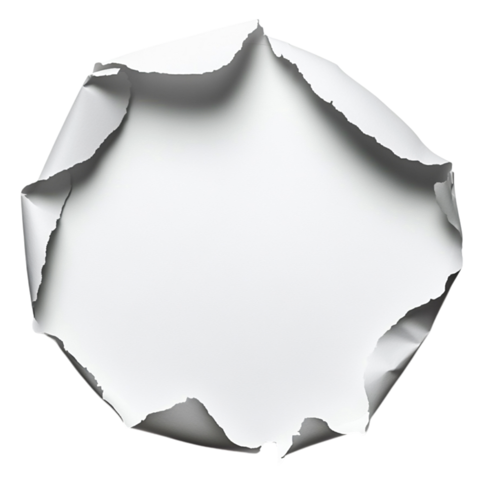 Torn Paper Circle with for Creative Design Projects png