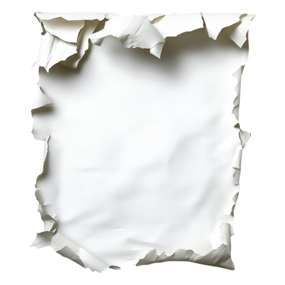 Torn Paper Background with White Space for Text or Images png