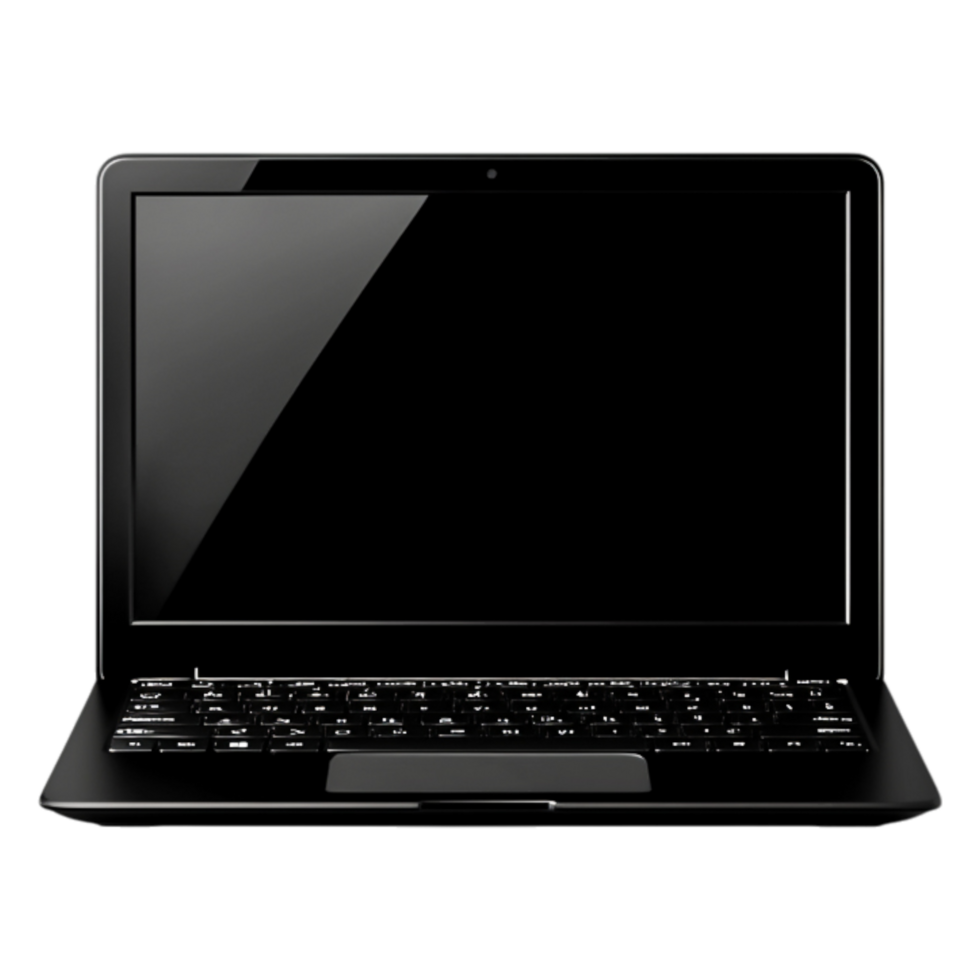 Modern Laptop with No Display Content png