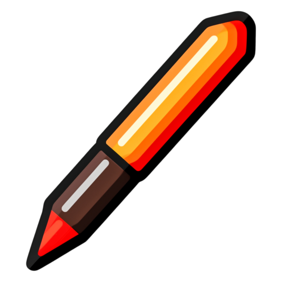 Vibrant Highlighter Pen with Bright Colors for School and Office Use png