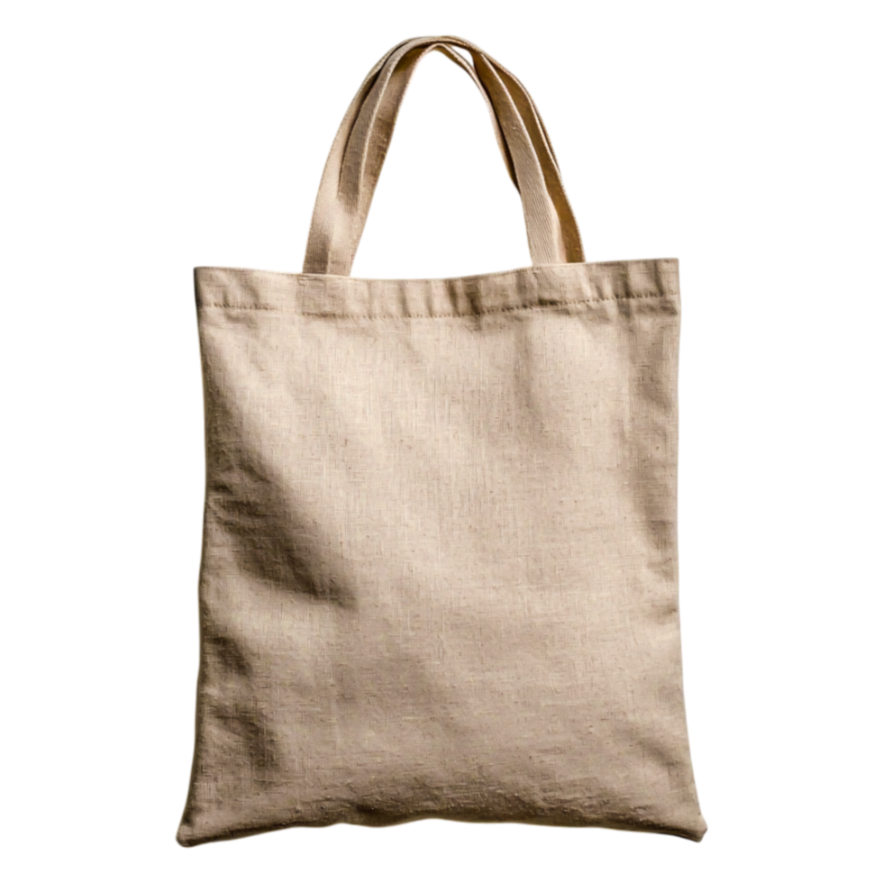 Natural Fabric Tote Bag on for Eco-Friendly Use png