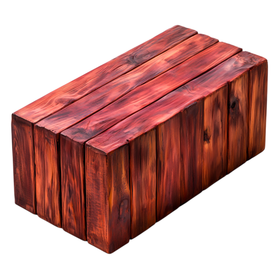 Natural Rustic Wooden Block for Decoration and Craft Projects png