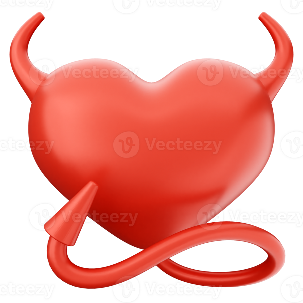 Devil heart icon png