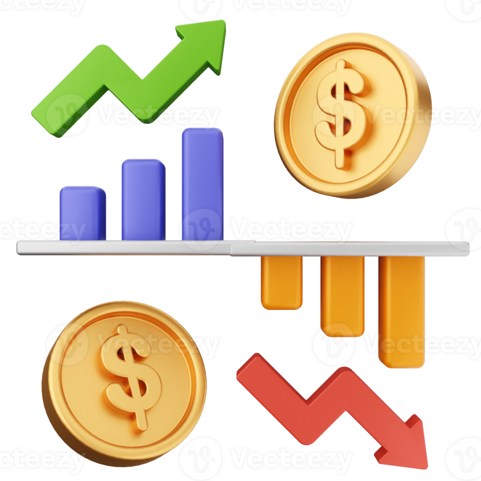 A tablet with a dollar sign, a coin and an arrow png