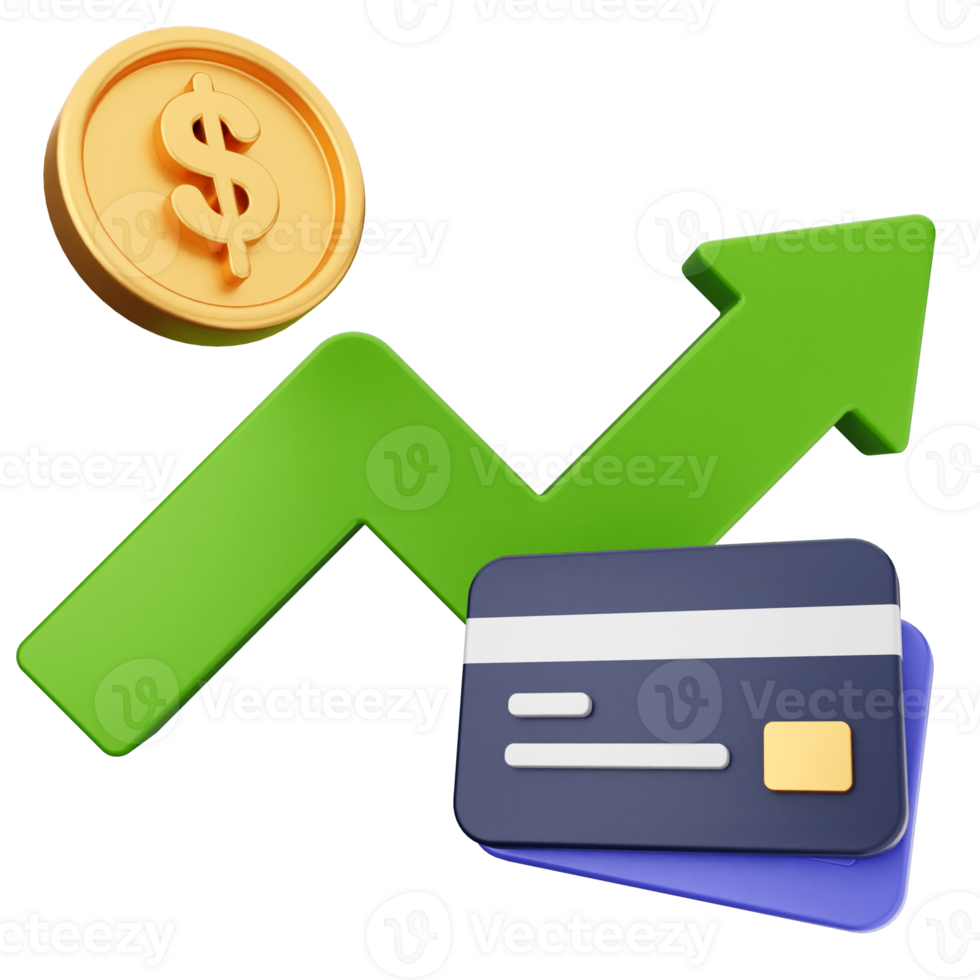 Credit card, money, and arrow png