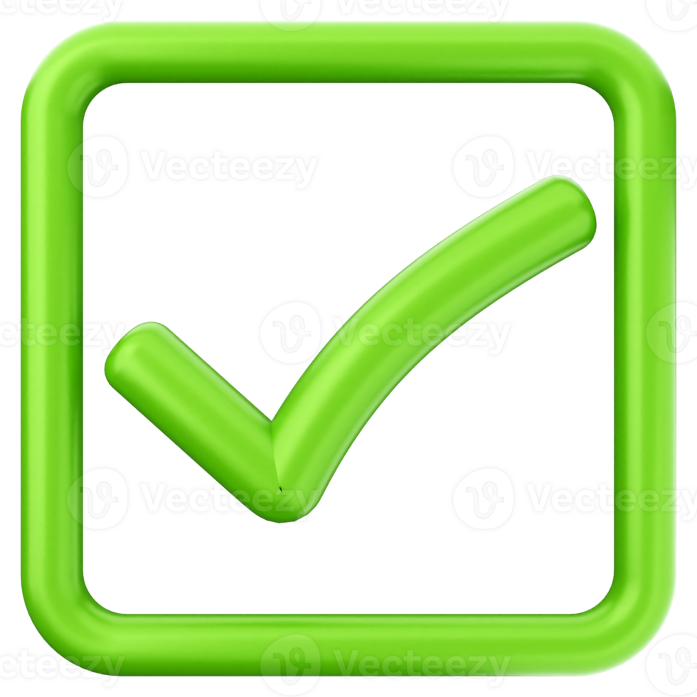 Green check mark icon on black background png