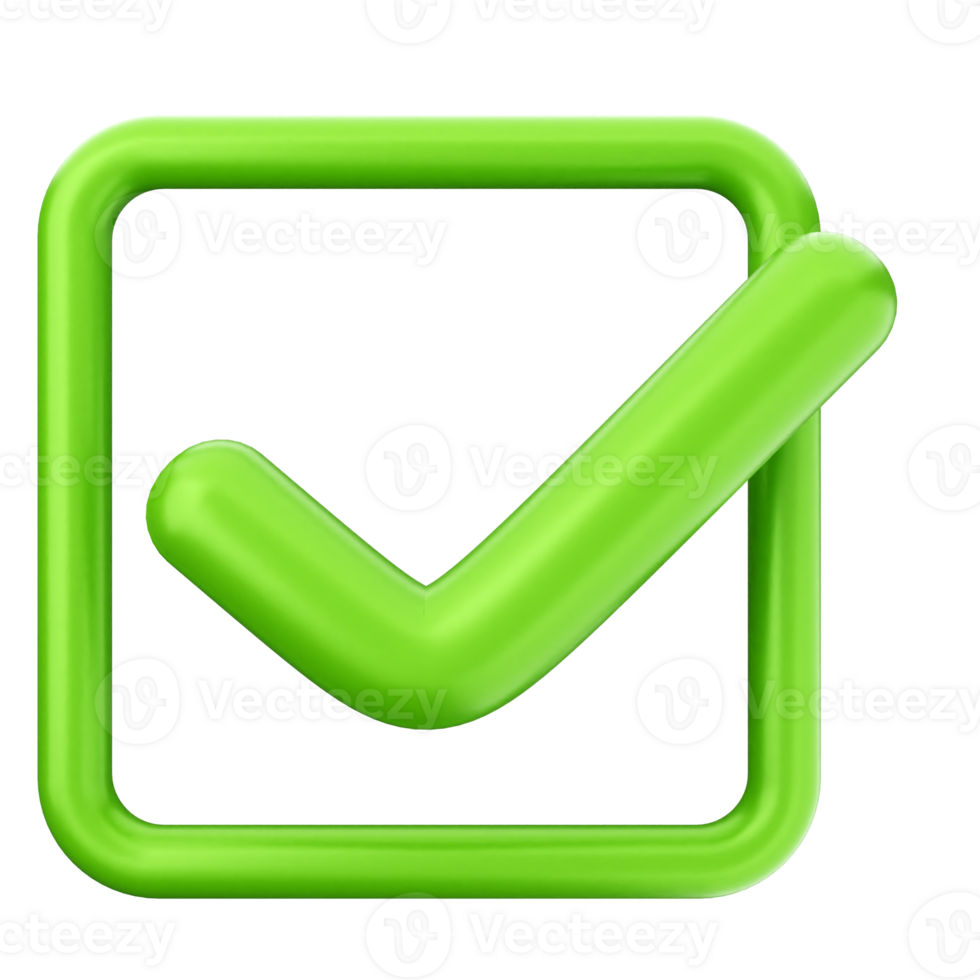 Green check mark icon on black background png
