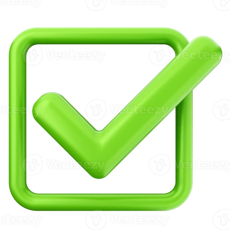 Green check mark icon on black background png
