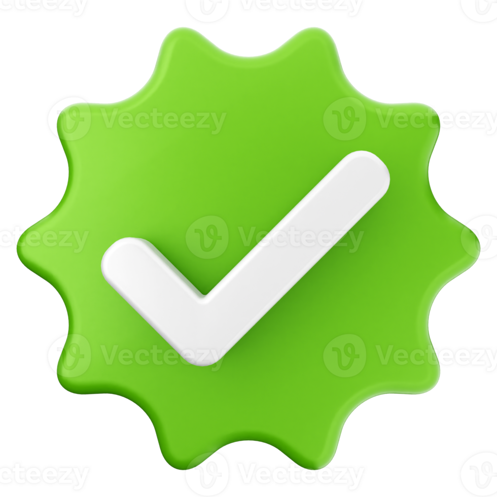 A green check mark on a black background png